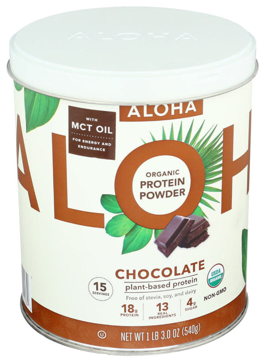 ALOHA - Plant-Based Protein Powder, Chocolate 1PC ( Pack of 1)