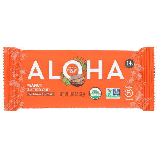 ALOHA - Peanut Butter Cup Protein Bar 1.98OZ ( Pack of 12)