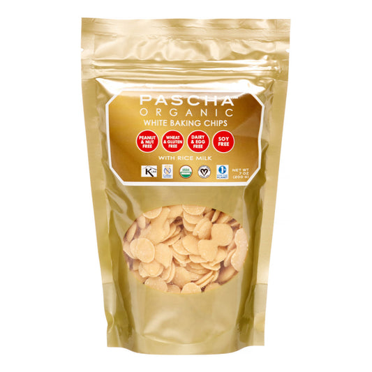 PASCHA - Baking Chip White Chocolate Rice Milk 7OZ ( Pack of 8)