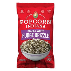 POPCORN INDIANA - Popcorn Indiana Popcorn Drizzled Chocolate Black & White 6OZ ( Pack of 12)