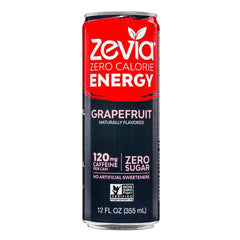 Zevia - Grapefruit Zero Calorie Energy Drink, 12 Oz - (Pack of 12)