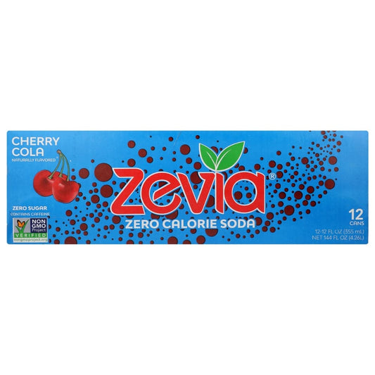 Zevia - Zero Calorie Soda Cherry Cola, 144 Oz - (Pack of 2)