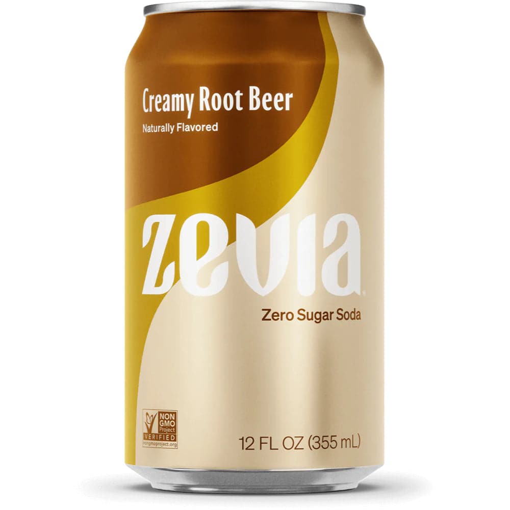 Zevia - Creamy Root Beer Zero Calorie Soda, 12 Oz - (Pack of 12)