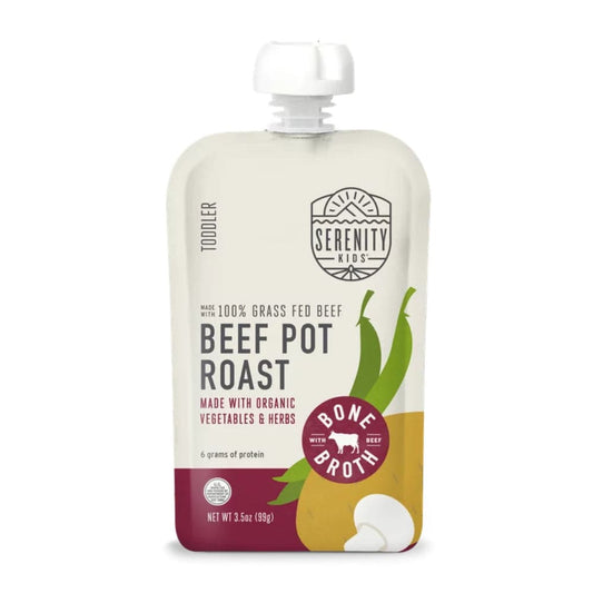 Serenity Kids - Beef Pot Roast Toddler Puree, 3.5 oz | Pack of 6