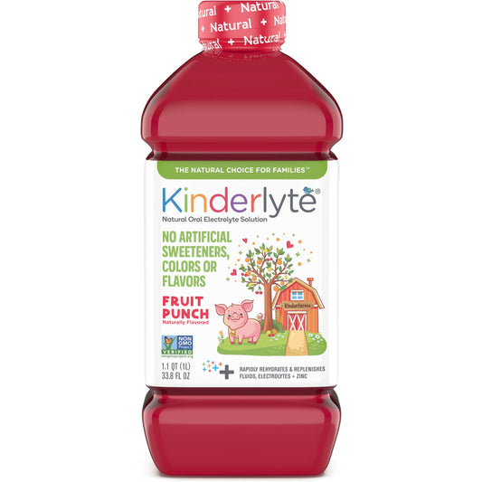 Kinderlyte Natural Oral Electrolyte Solution - 33.8 oz

 | Pack of 6 - PlantX US