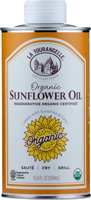 LA TOURANGELLE - Organic Regenerative Sunflower Oil 500ML ( Pack of 6)