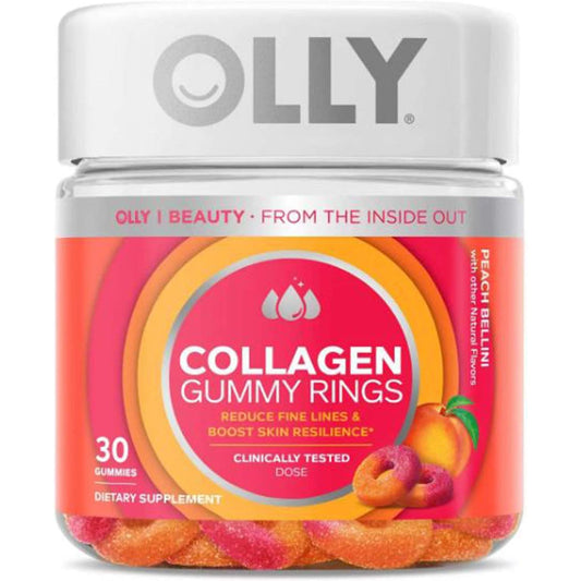 OLLY - Collagen Rings Supplement Gummies for Skin 30PC ( Pack of 3)