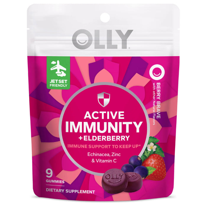 OLLY - Active Immunity Elderberry Trial Size 9PC ( Pack of 8)