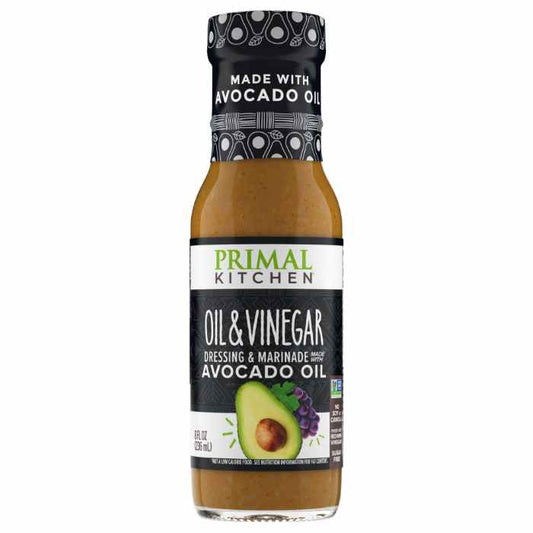 PRIMAL KITCHEN - Oil & Vinegar Salad Dressing 8OZ ( Pack of 6)