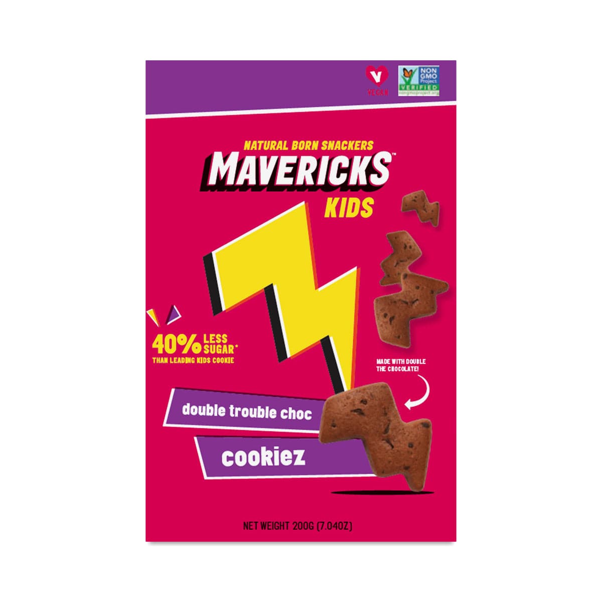 Mavericks Kids Double Trouble Chocolate Cookies, 7.04 OZ
 | Pack of 8 - PlantX US