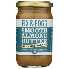 FIX & FOGG - Smooth Butter Almond Spread 10OZ ( Pack of 6)