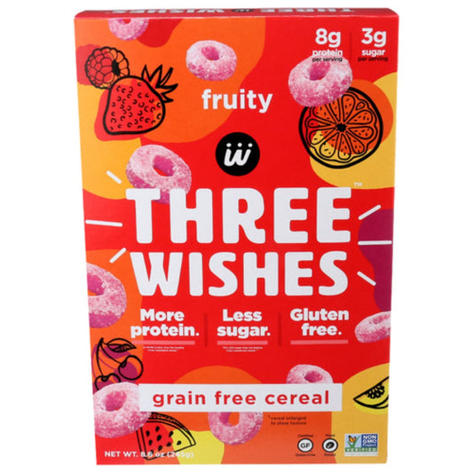 Three Wishes - Grain Free Cereal Fruity 8.6 OZ - Pack of 6