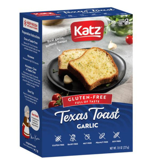 KATZ - Frozen Texas Toast Bread 7.8OZ ( Pack of 6)
