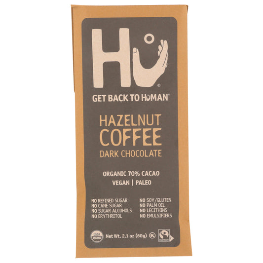 HU - Hazelnut Coffee Chocolate Bar 2.1OZ ( Pack of 12)