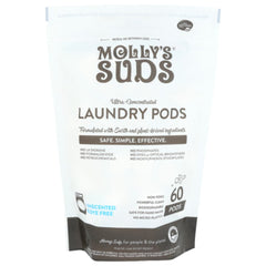 Mollys Suds - Ultra Concentrated Laundry Detergent Pods 60Ct 29.63 OZ - Pack of 12