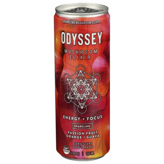 ODYSSEY ELIXIR - Energy Drink with Passionfruit Orange 12FO ( Pack of 12)