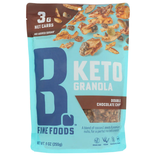 BUBBAS FINE FOO - Double Chocolate Chip Keto Granola 9OZ ( Pack of 6)