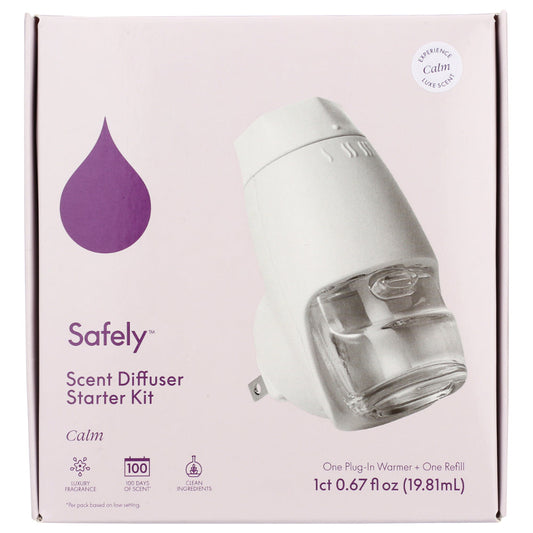 SAFELY - Plug-in Scent Diffuser Starter Kit Calm Air Freshner 0.67FO ( Pack of 6)
