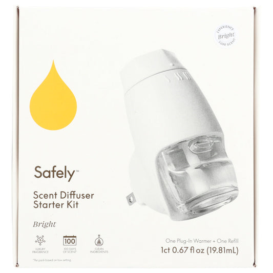 SAFELY - Plug-in Scent Diffuser Starter Kit Bright Air Freshner 0.67FO ( Pack of 6)