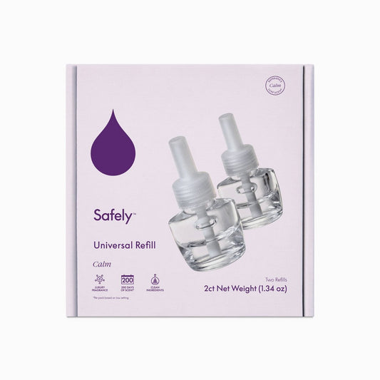 SAFELY - Plug-in Universal Refills Calm Air Freshner 2 Count 1.34FO ( Pack of 8)