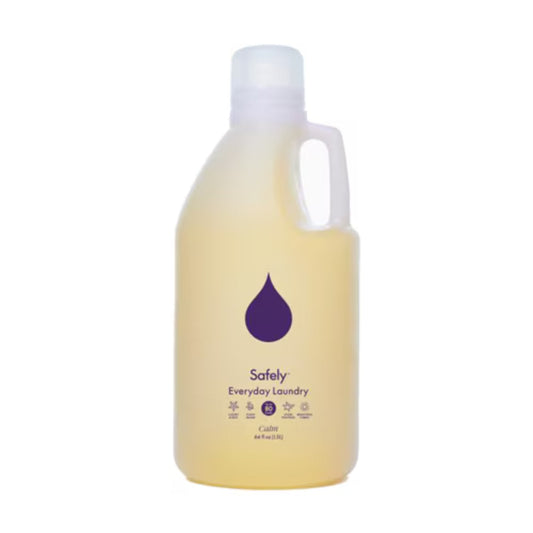 SAFELY - Everyday Laundry Liquid Detergent Calm Lavender 64FO ( Pack of 4)