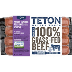 TETON WATERS - Uncured Polish Kielbasa Sausage Made with Beef 10oz, (Pack of - 8 )