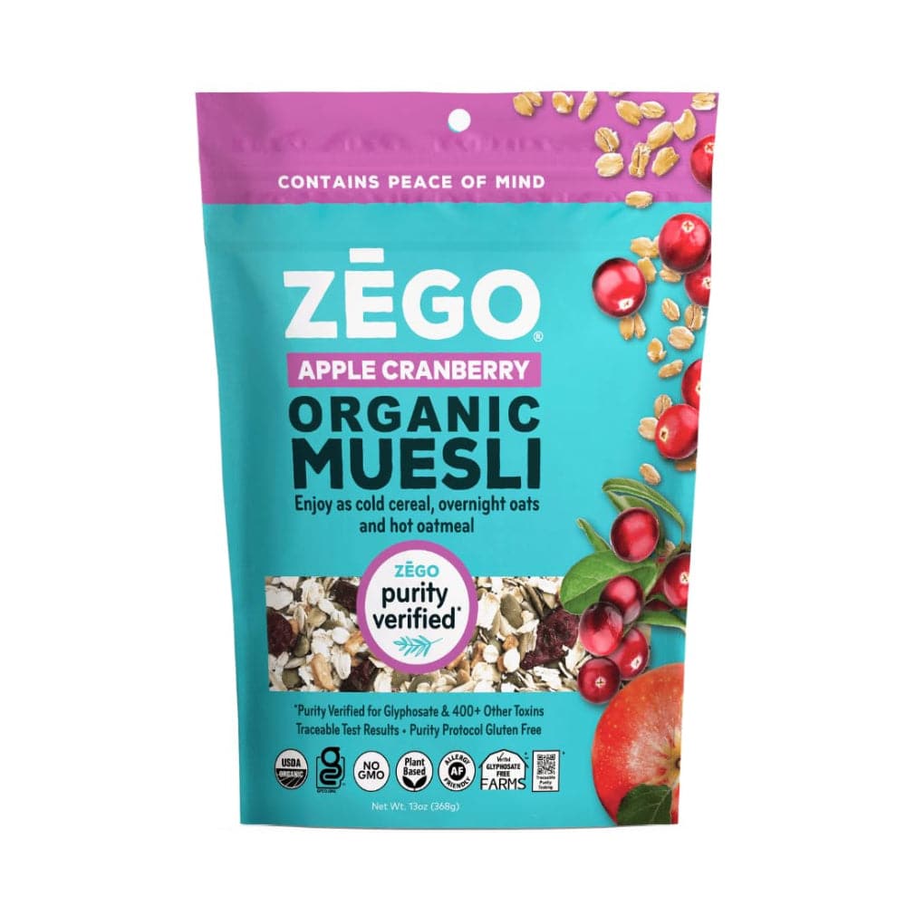 Zego - Gluten Free Organic Muesli Apple Cranberry