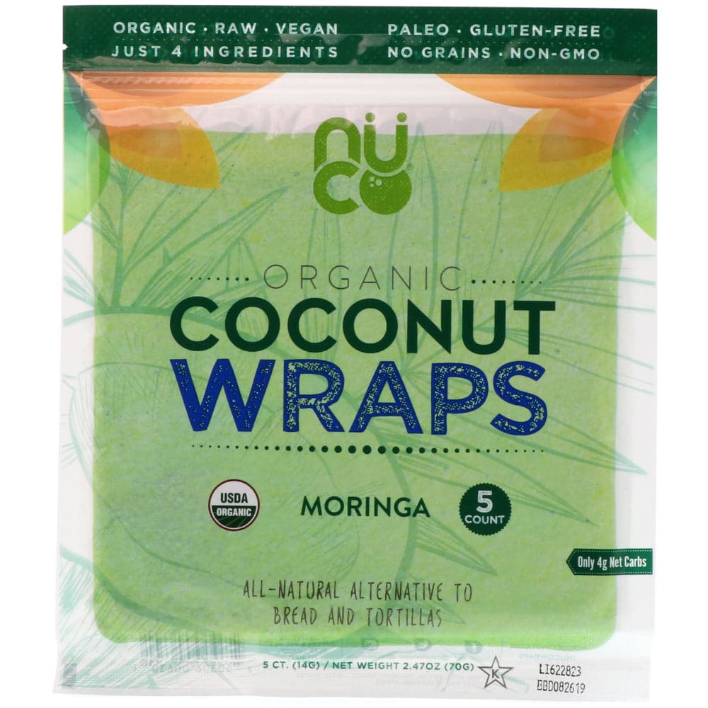 NUCO - Organic Coconut Wraps Moringa