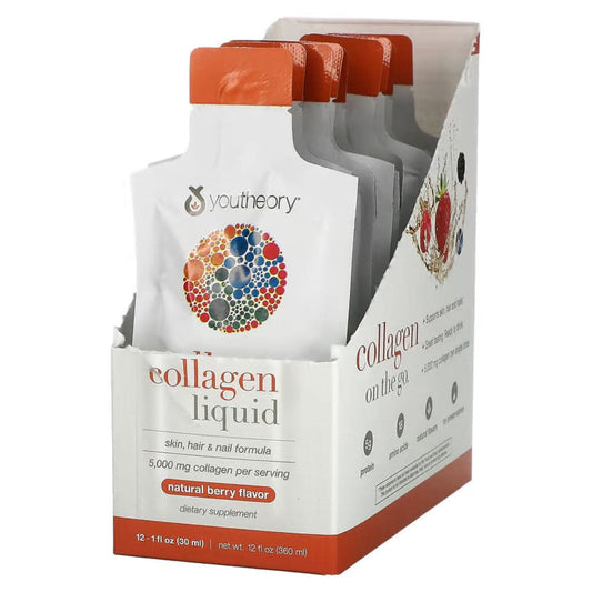 Youtheory - Collagen Liquid Natural Berry 5000 Mg