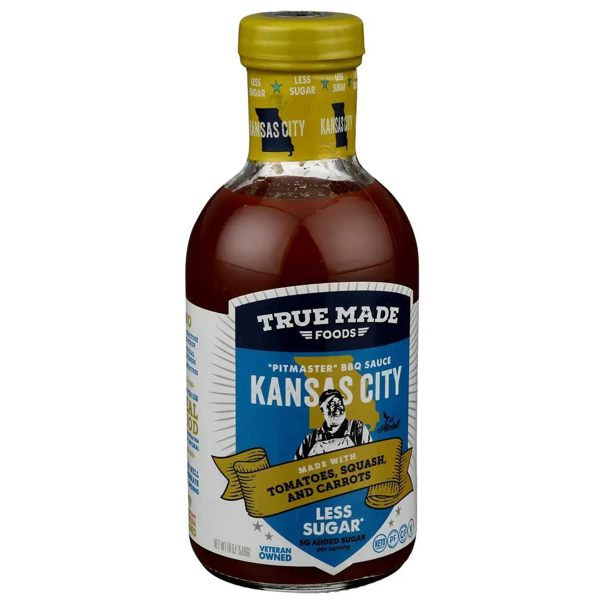 True Foods BBQ Sauce, 18 fl oz | Pack of 6 - PlantX US