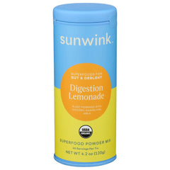 SUNWINK - Digestion Lemonade Vegan Superfood Mix 4.2OZ ( Pack of 1)