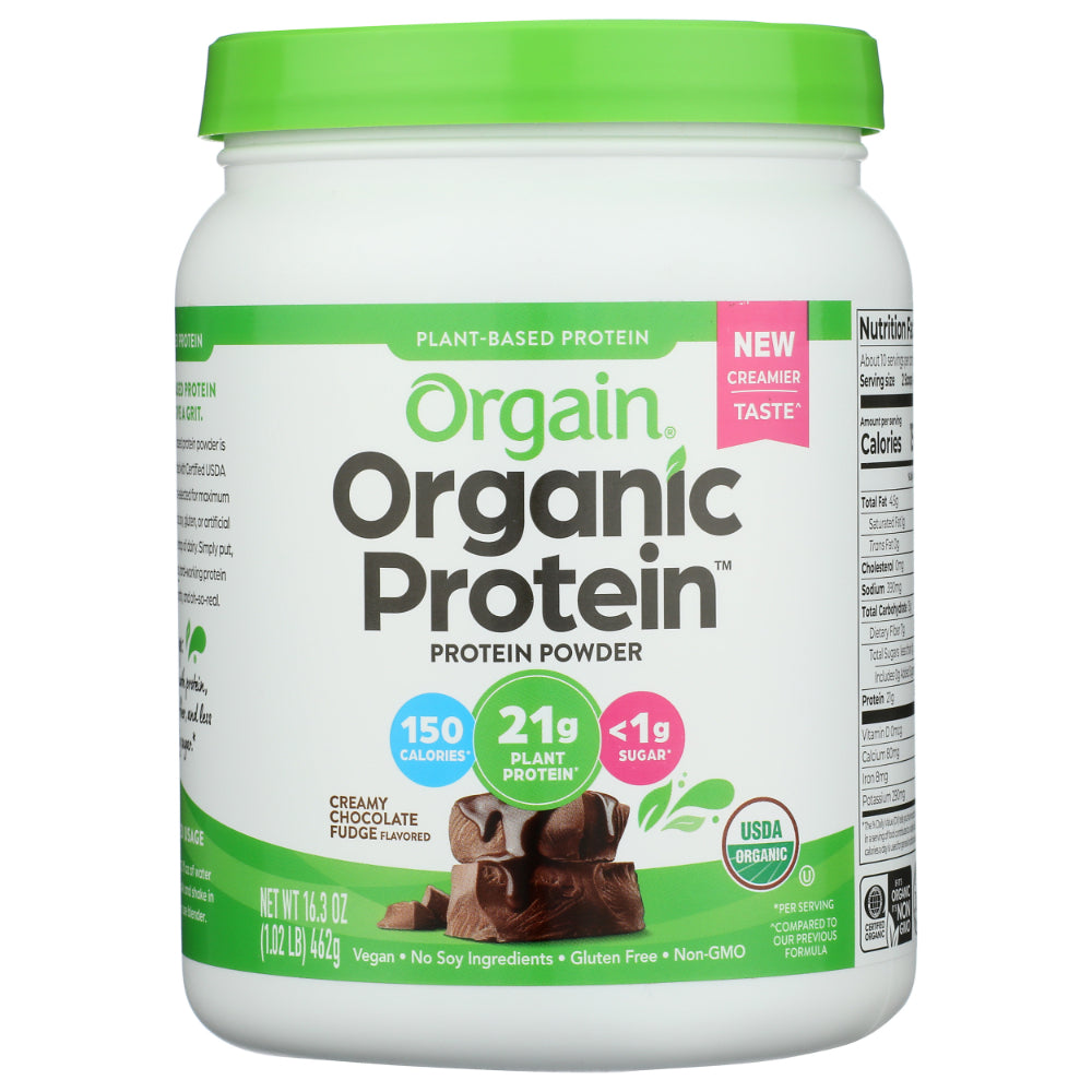ORGAIN - Protein Powder Chocolate Organic 16.3OZ ( Pack of 1)