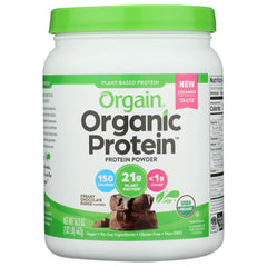 ORGAIN - Protein Powder Chocolate Organic 16.3OZ ( Pack of 1)