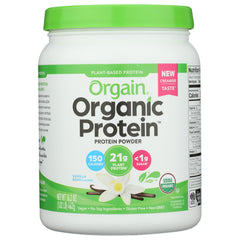 ORGAIN - Protein Powder Vanilla Organic 16.3OZ ( Pack of 1)
