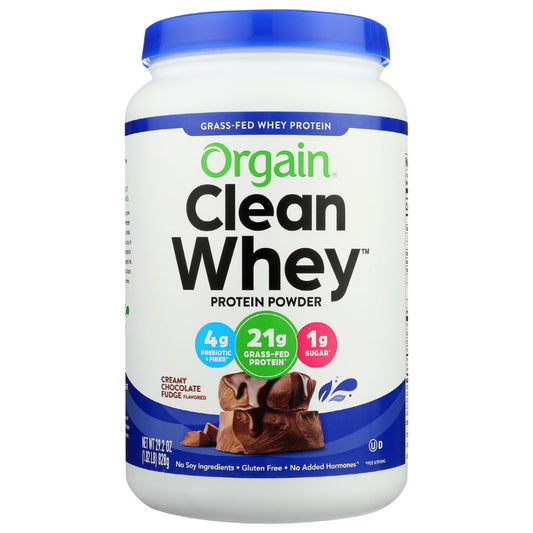 ORGAIN - Whey Protein Powder Chocolate Organic 29.2OZ ( Pack of 1)