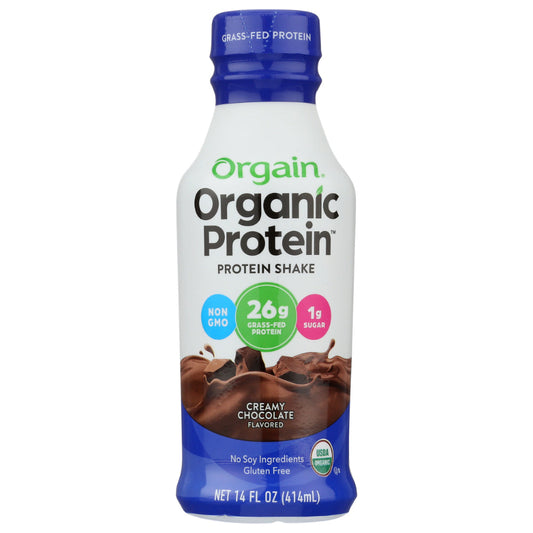 ORGAIN - Protein 26G RTD Chocolate Organic 14FO ( Pack of 12)