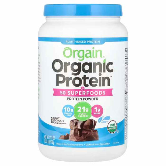 ORGAIN - Organic Chocolate Protein Powder 32.3OZ ( Pack of 1)
