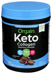 ORGAIN - Collagen Protein Powder Chocolate Organic 14.1OZ ( Pack of 1)