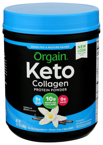 ORGAIN - Collagen Protein Powder Vanilla Organic 14.1OZ ( Pack of 1)