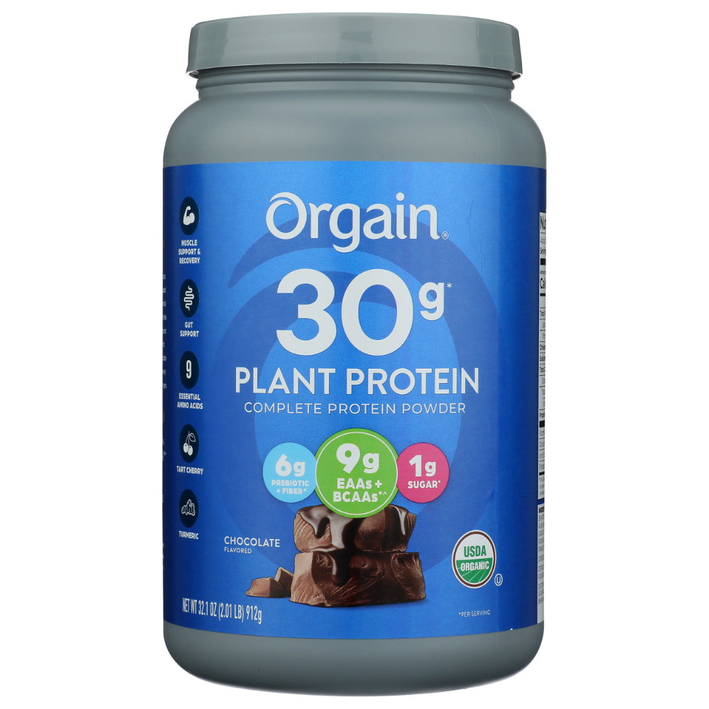 ORGAIN - Organic Chocolate Protein Powder 32.1OZ ( Pack of 1)