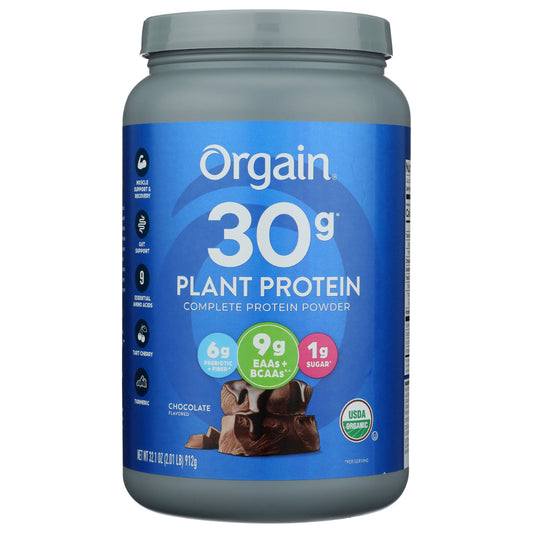 ORGAIN - Organic Chocolate Protein Powder 32.1OZ ( Pack of 1)