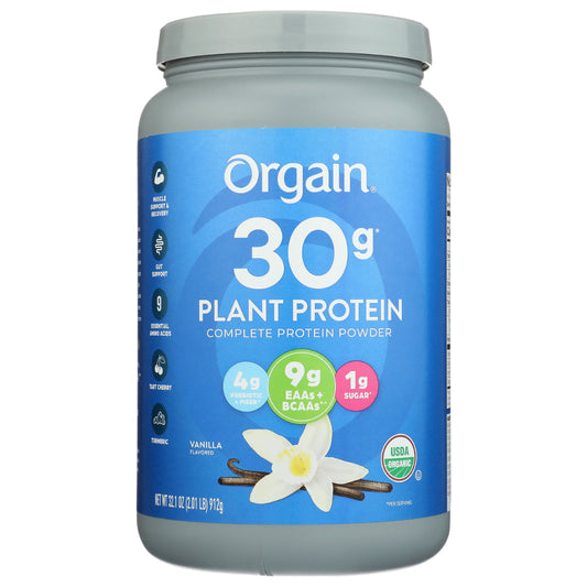 ORGAIN - Organic Vanilla Protein Powder 32.1OZ ( Pack of 1)