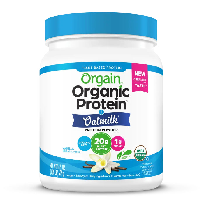 ORGAIN - Oatmilk Protein Powder Vanilla Organic 16.9OZ ( Pack of 1)