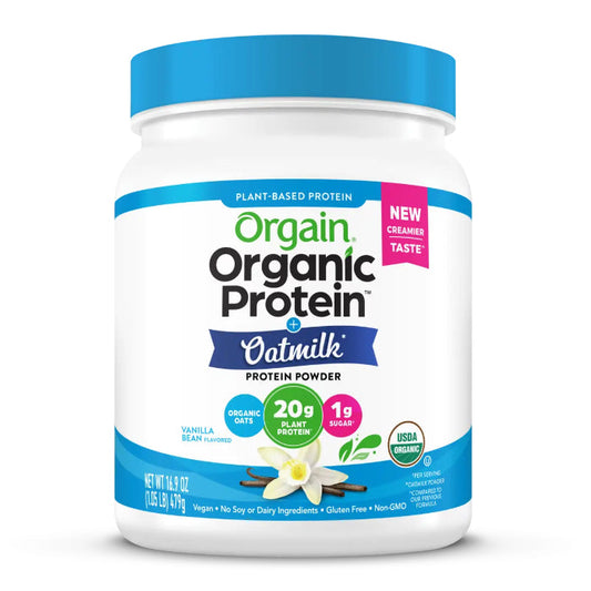 ORGAIN - Oatmilk Protein Powder Vanilla Organic 16.9OZ ( Pack of 1)