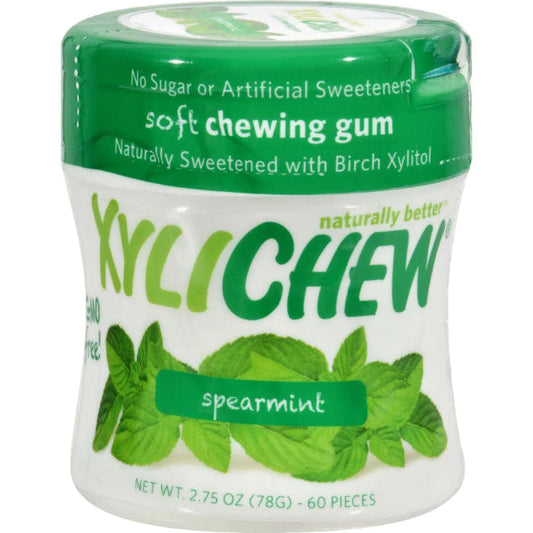 XYLICHEW - Sugar-Free Spearmint Gum 60PC ( Pack of 4)