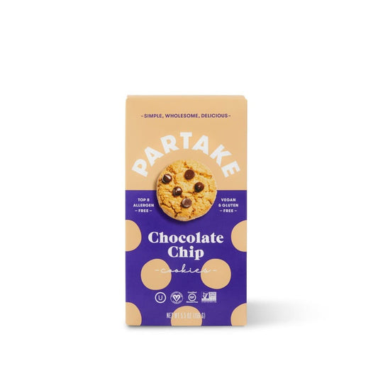 Partake Chocolate Chip Cookies - 5.5oz
 | Pack of 6 - PlantX US