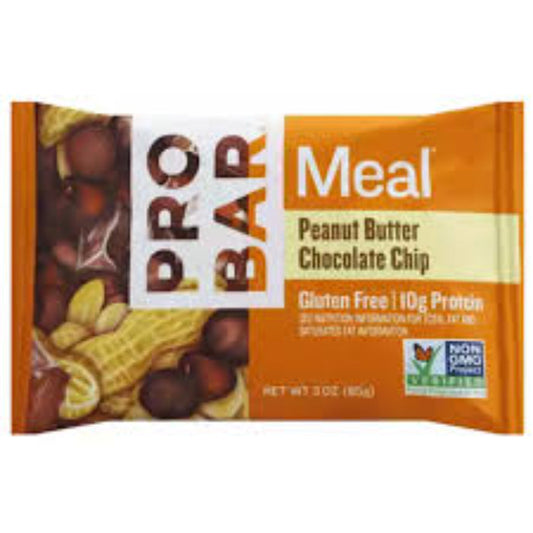PROBAR - Meal Bar Peanut Butter Chocolate Chip (Organic) 3OZ ( Pack of 12)