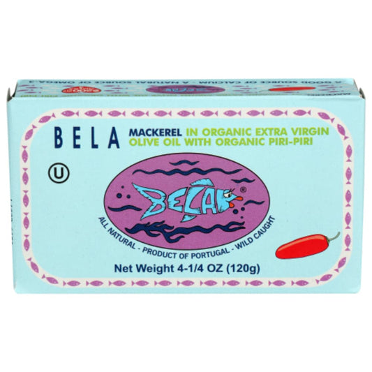 Bela - Mackerel in Organic Extra Virgin Olive Oil Piri-Piri