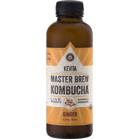 KEVITA - Master Brew Kombucha Ginger 15.2fo, (Pack of - 6 )