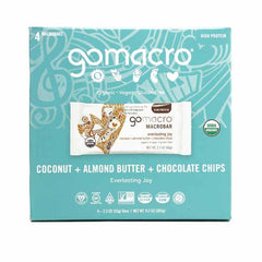 GOMACRO - Coconut Almond Butter Chocolate Chip Bar 9.2OZ ( Pack of 7)